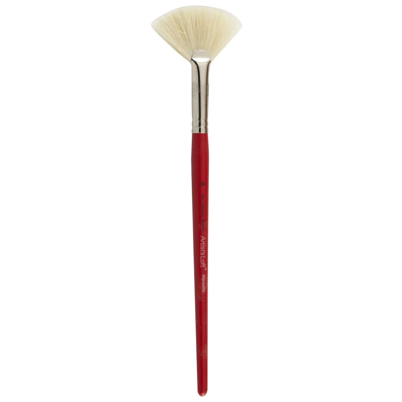 12 Pack: Marseille Natural Bristle Short Handle Fan Brush by Artist's Loft™
